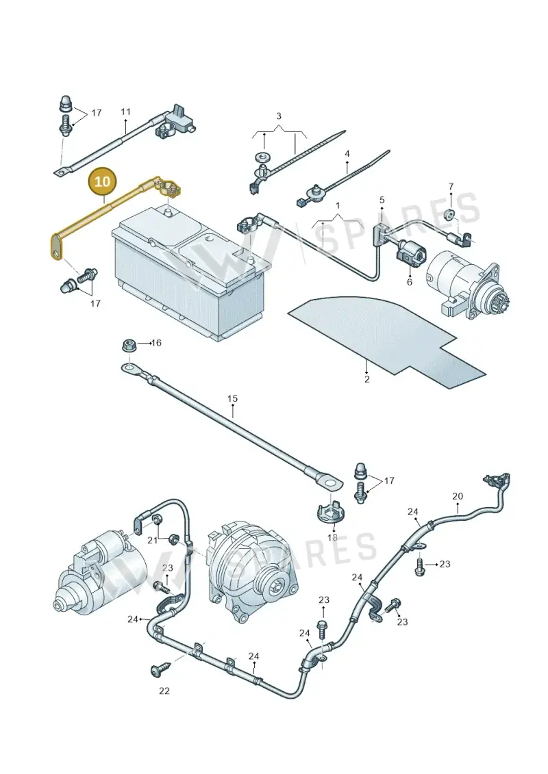 2H0971039 — Volkswagen Amarok twin cab (2022-) diagram 894971010, position 10