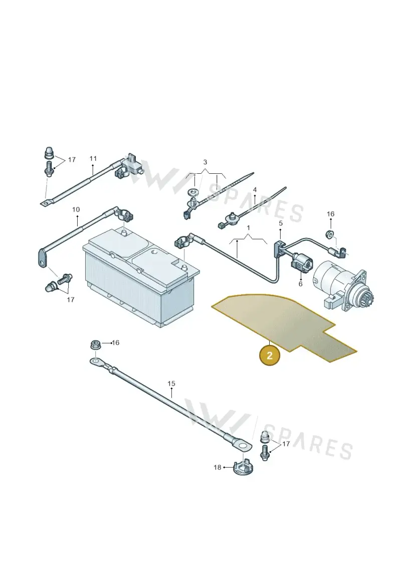 2H0971461A — Volkswagen Amarok twin cab (2012-2016) diagram 683971010, position 2