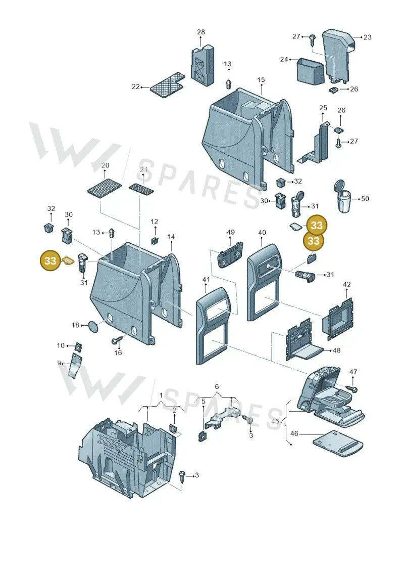 2H0971904A — Volkswagen Sharan BlueMotion (2015-2022) diagram 689863600, position 33