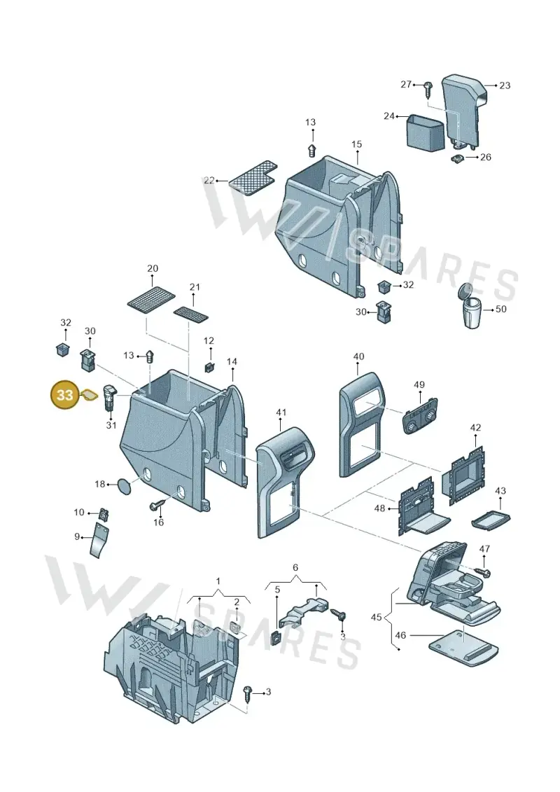 2H0971904A — Volkswagen Sharan BlueMotion (2015-2022) diagram 863863061, position 33