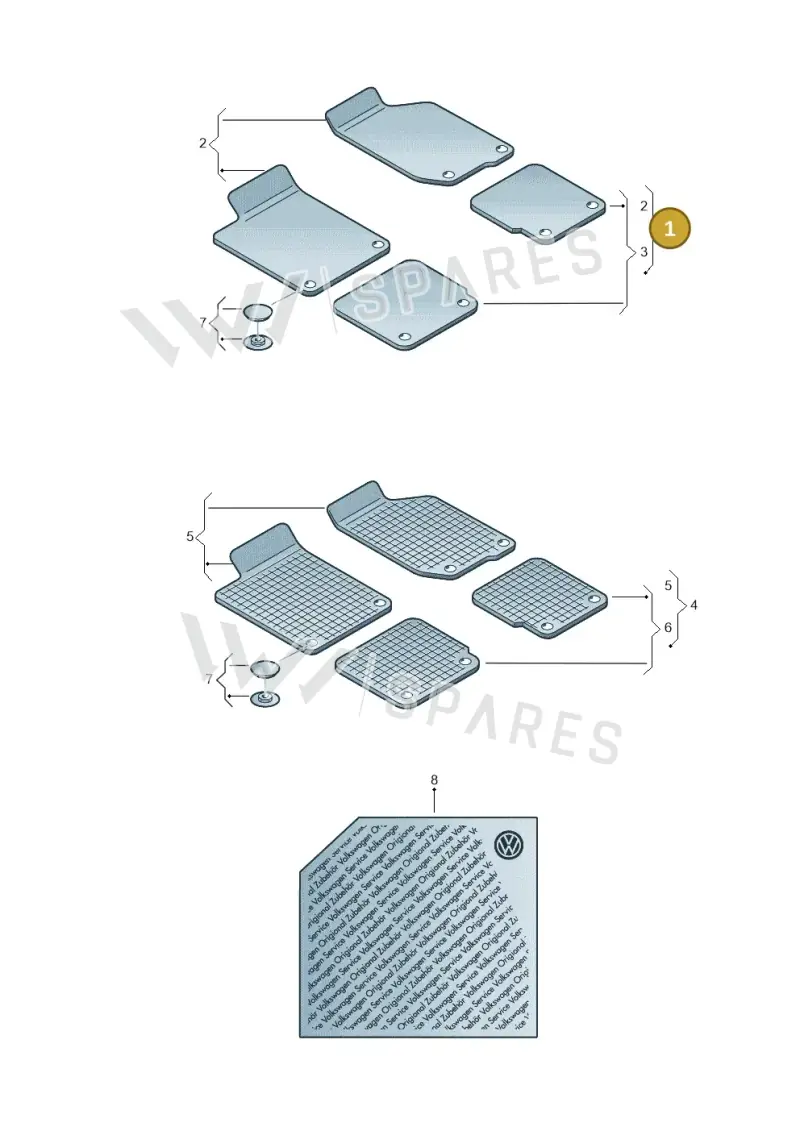 2H1061270WGK — Volkswagen Amarok twin cab (2016-2022) diagram 894061010, position 1