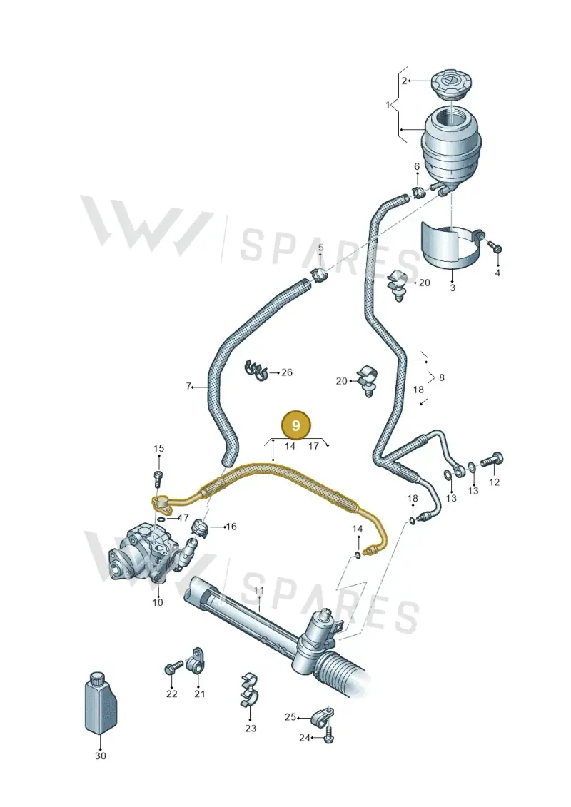 2H1422893E — Volkswagen Amarok twin cab (2022-) diagram 683422500, position 9