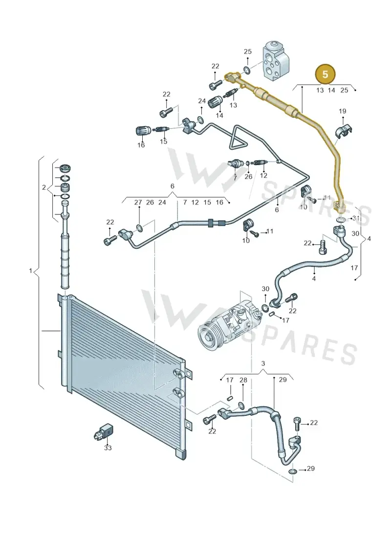 2H1820743C — Volkswagen Amarok twin cab (2022-) diagram 683820150, position 5
