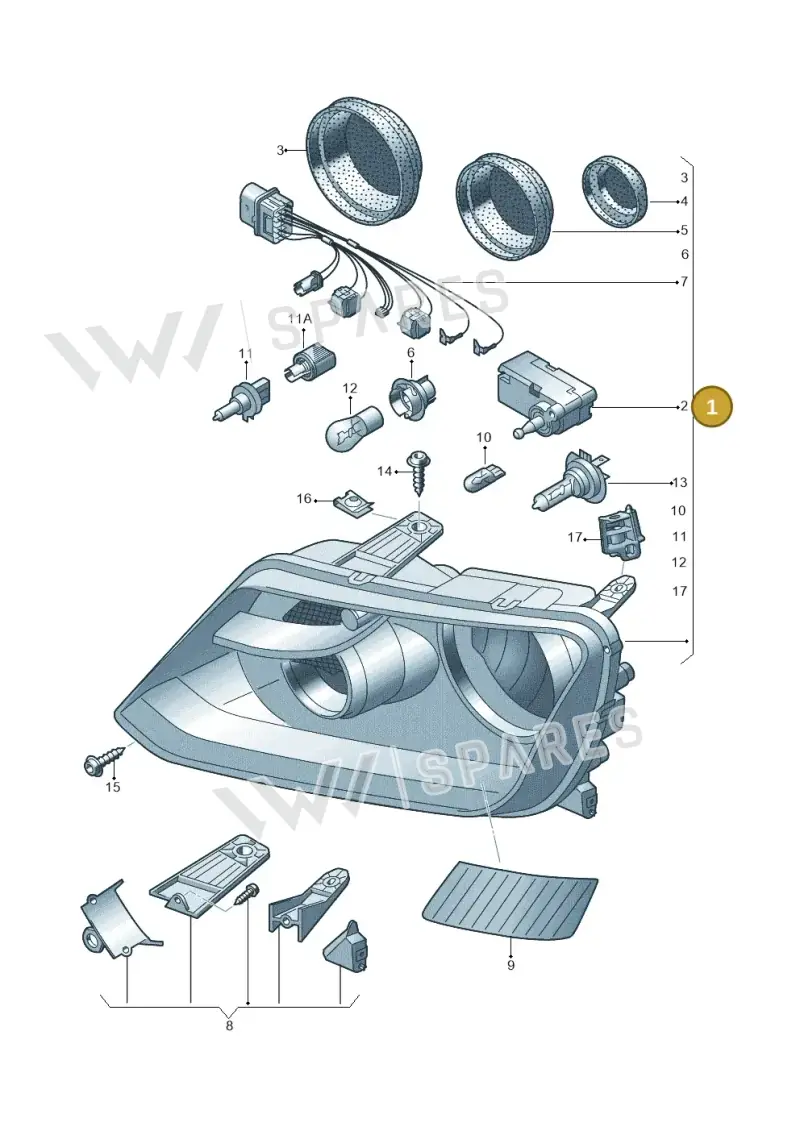 2H1941016AL — Volkswagen Amarok (2022-) diagram 749941100, position 1