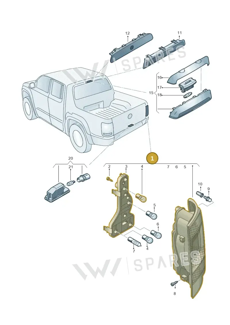 2H1945096N — Volkswagen Amarok (2022-) diagram 894945000, position 1