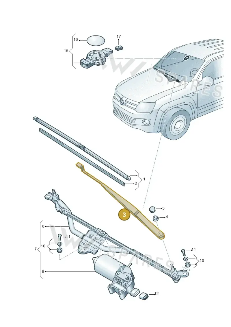 2H1955409B — Volkswagen Amarok (2022-) diagram 894955000, position 3