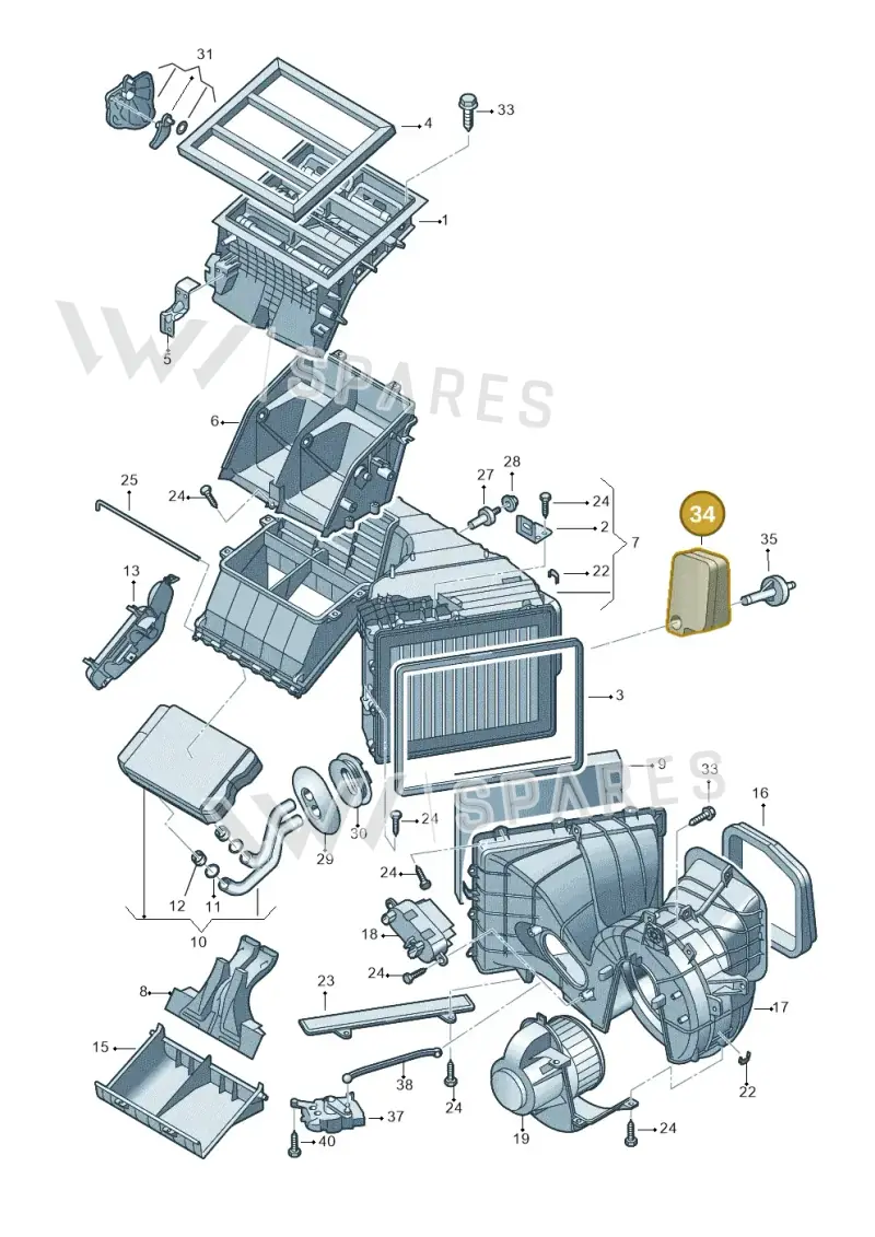 2H2819531 — Volkswagen Amarok twin cab (2022-) diagram 683819000, position 34