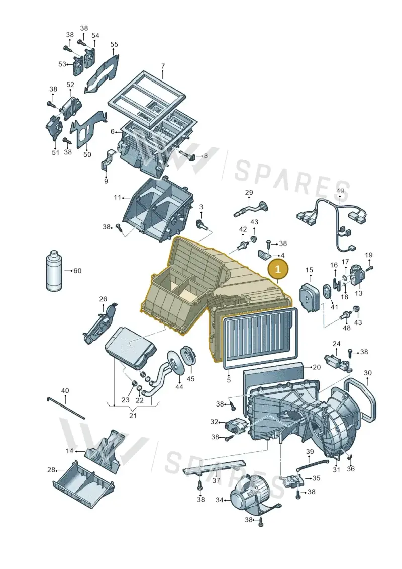 2H2820087 — Volkswagen Amarok twin cab (2022-) diagram 683820000, position 1