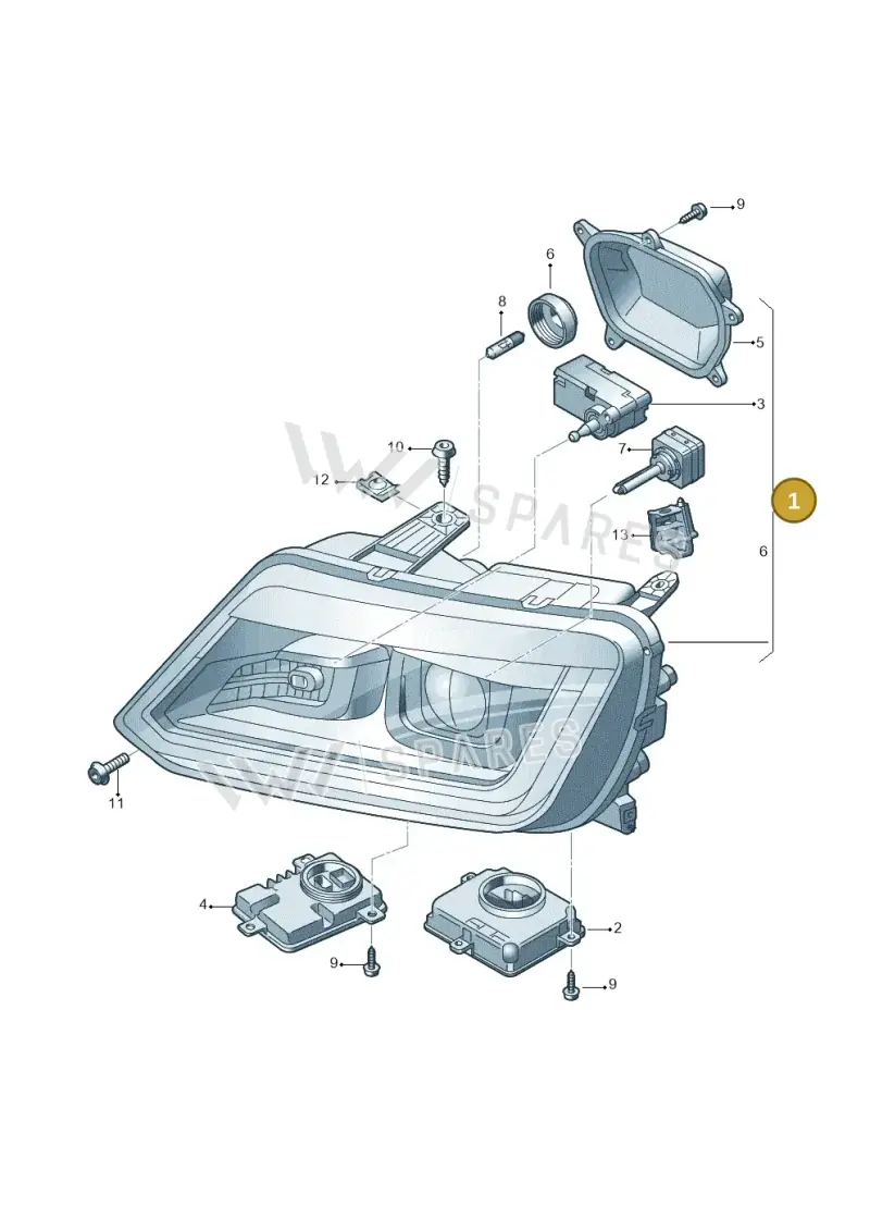 2H2941017A — Volkswagen Amarok (2022-) diagram 749941200, position 1