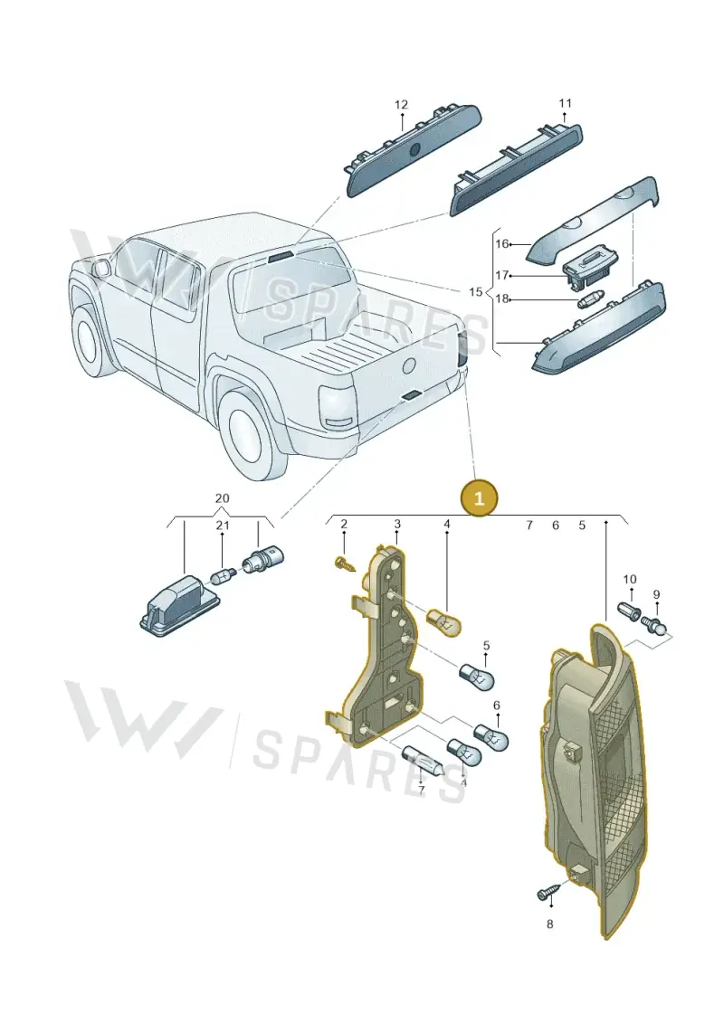 2H2945096N — Volkswagen Amarok (2022-) diagram 894945000, position 1