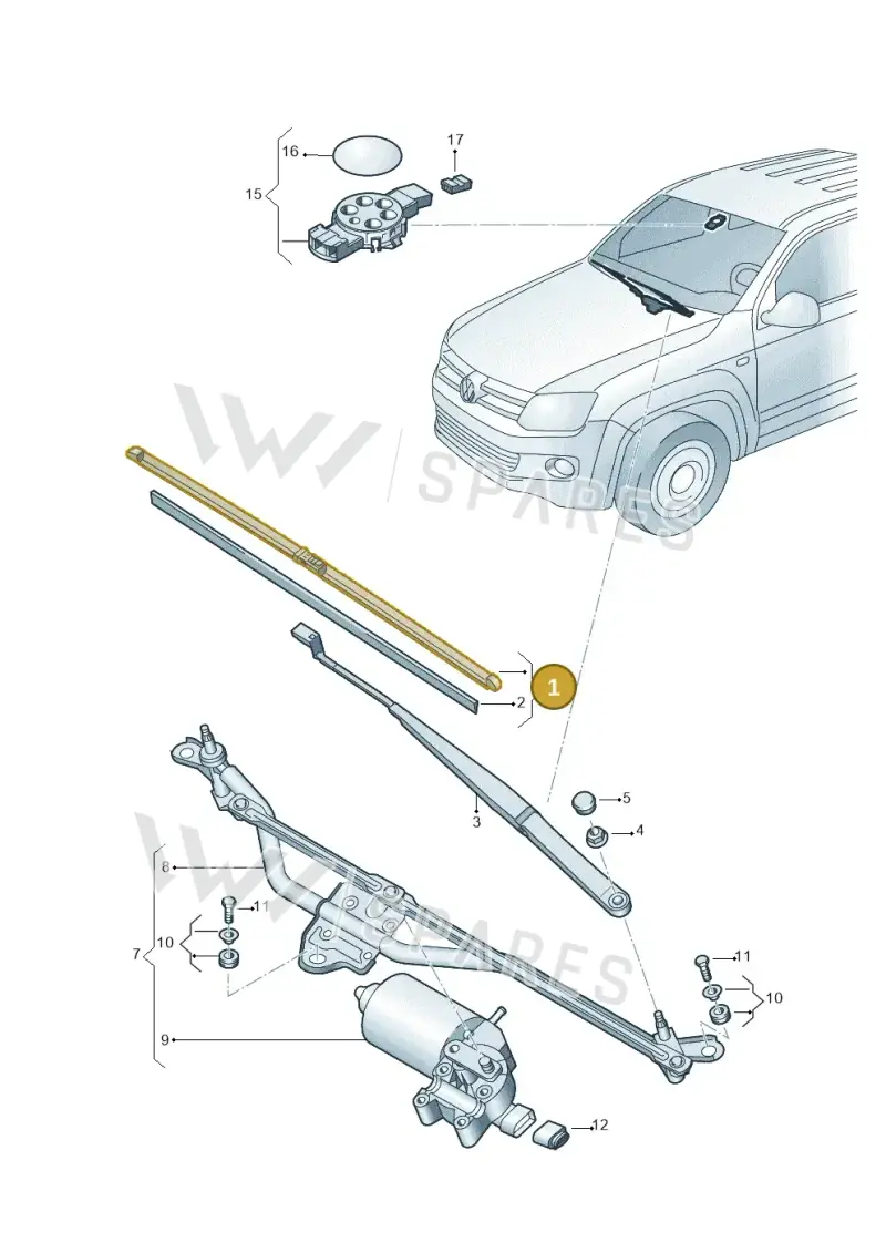 2H2998002 — Volkswagen Amarok twin cab (2022-) diagram 894955000, position 1