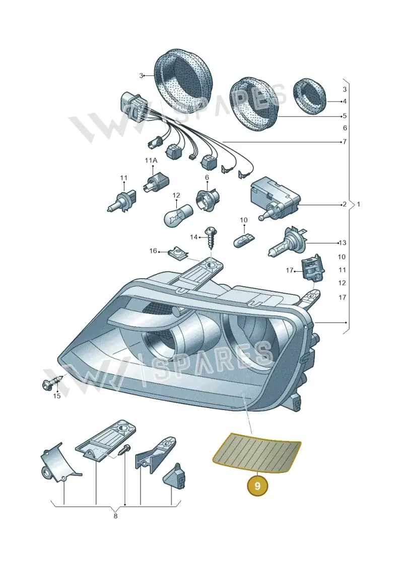 2H2998981 — Volkswagen Amarok (2022-) diagram 749941100, position 9