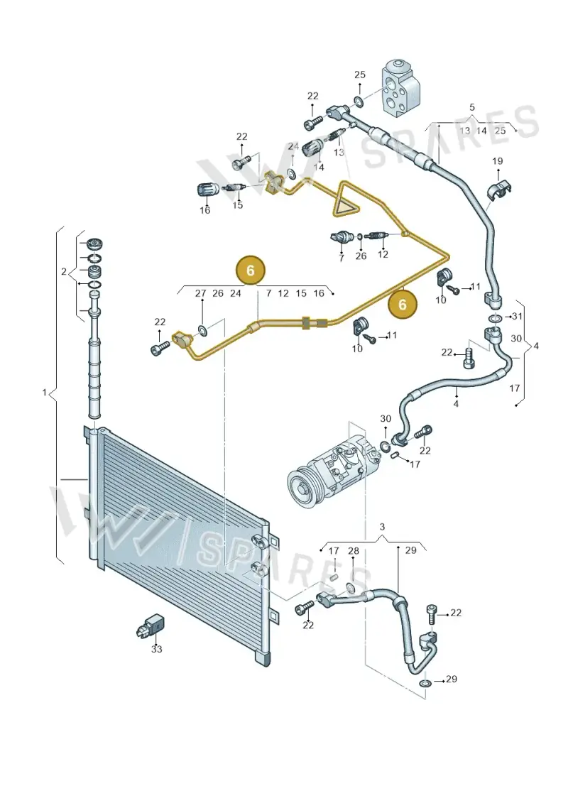 2H3820741B — Volkswagen Amarok twin cab (2022-) diagram 683820150, position 6
