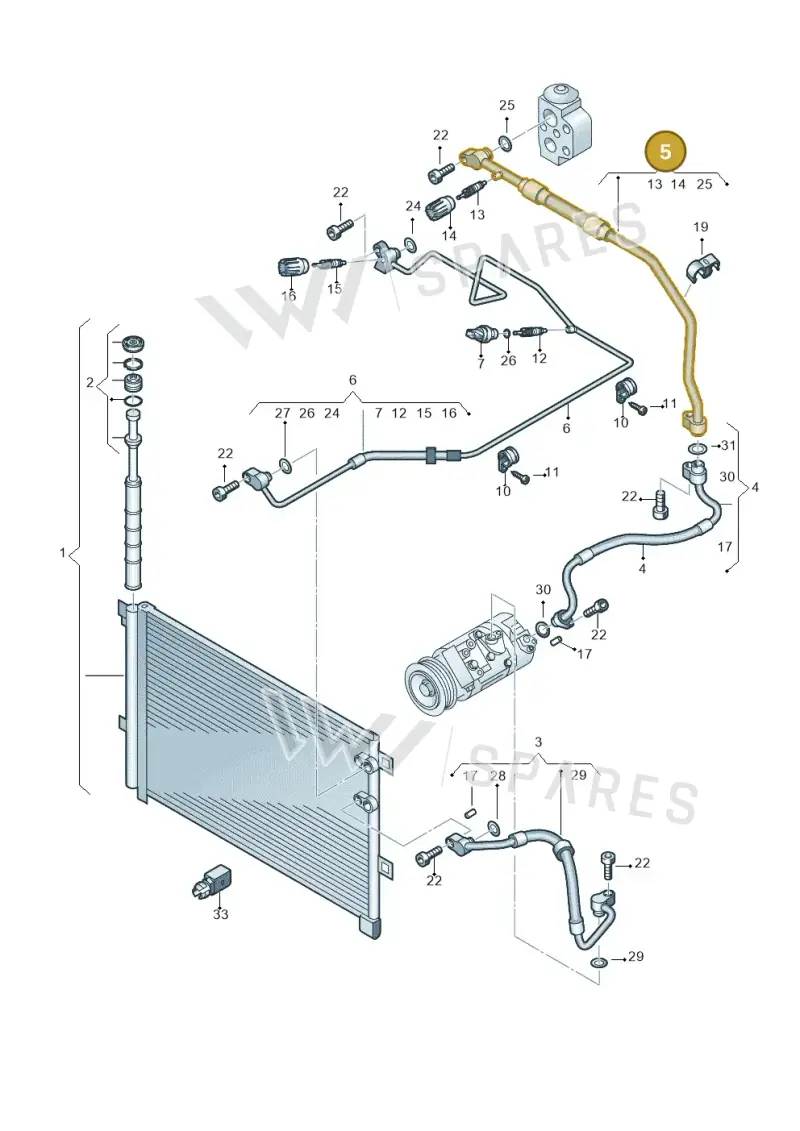 2H4820743B — Volkswagen Amarok twin cab (2022-) diagram 683820150, position 5