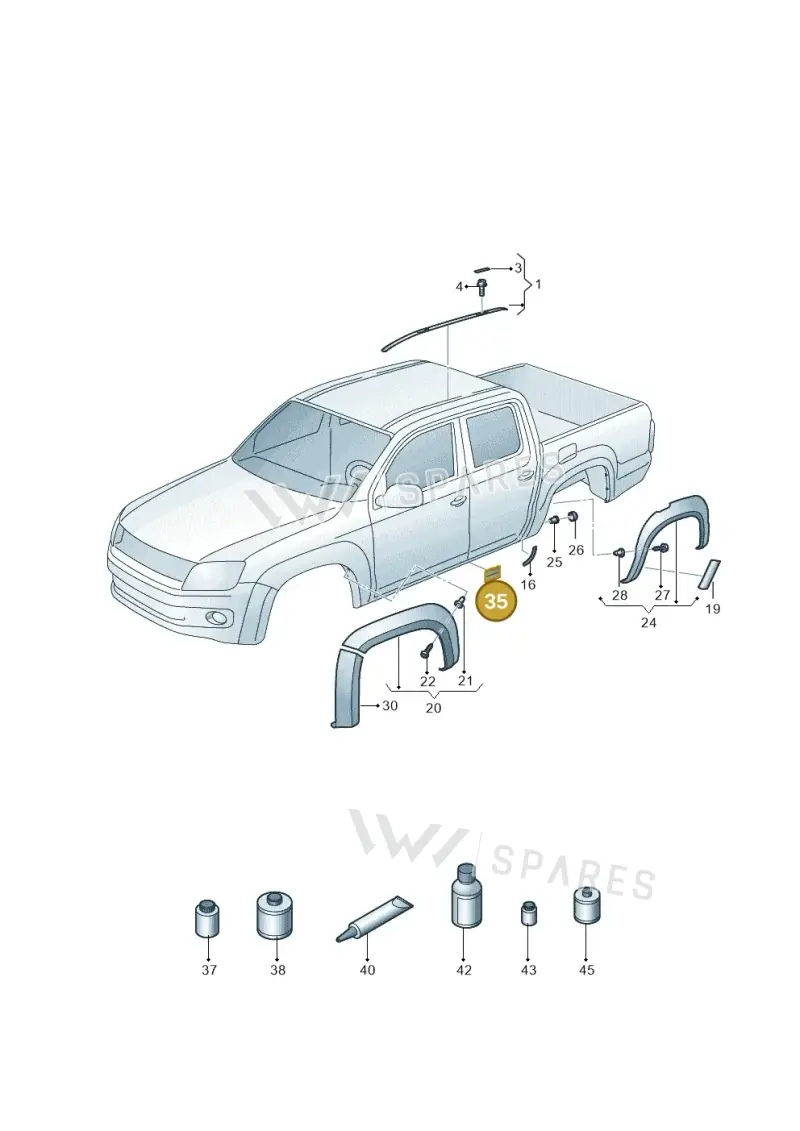 2H5853839B — Volkswagen Amarok (2022-) diagram 894853300, position 35