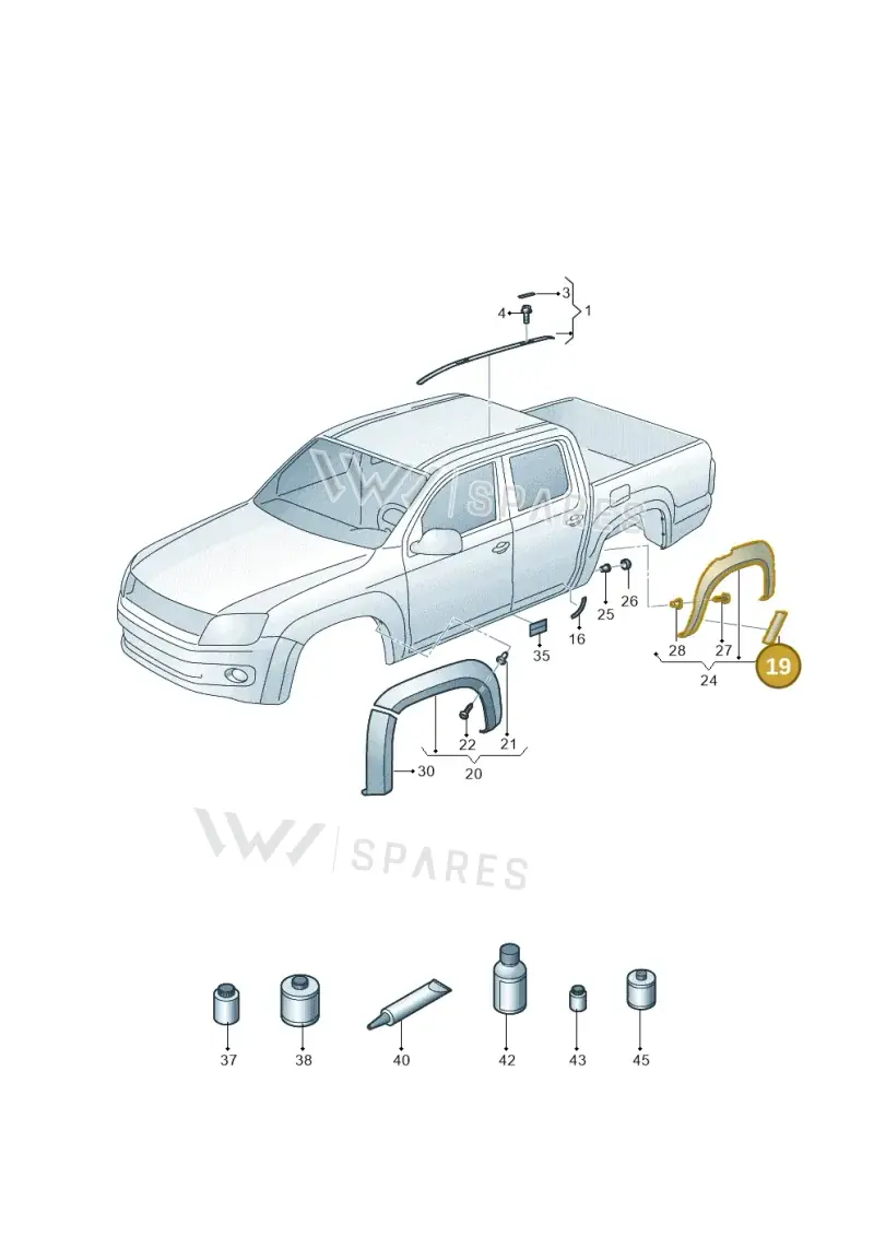 2H5853931D — Volkswagen Amarok (2022-) diagram 894853300, position 19