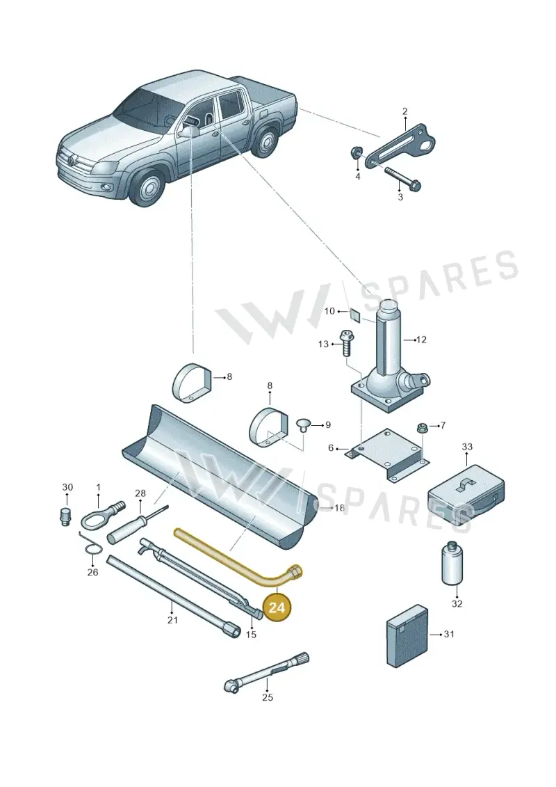 2H6012219 — Volkswagen Amarok (2022-) diagram 894012000, position 24