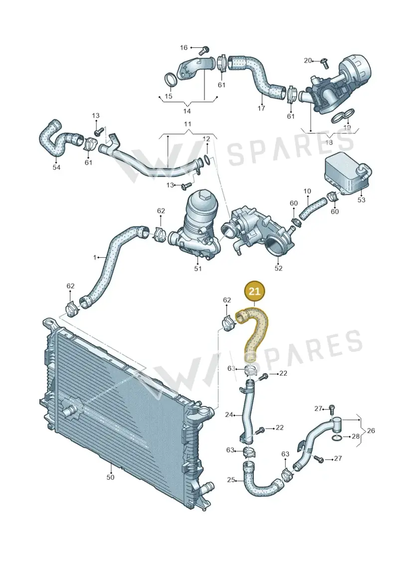 2H6121101D — Volkswagen Amarok twin cab (2022-) diagram 894121500, position 21
