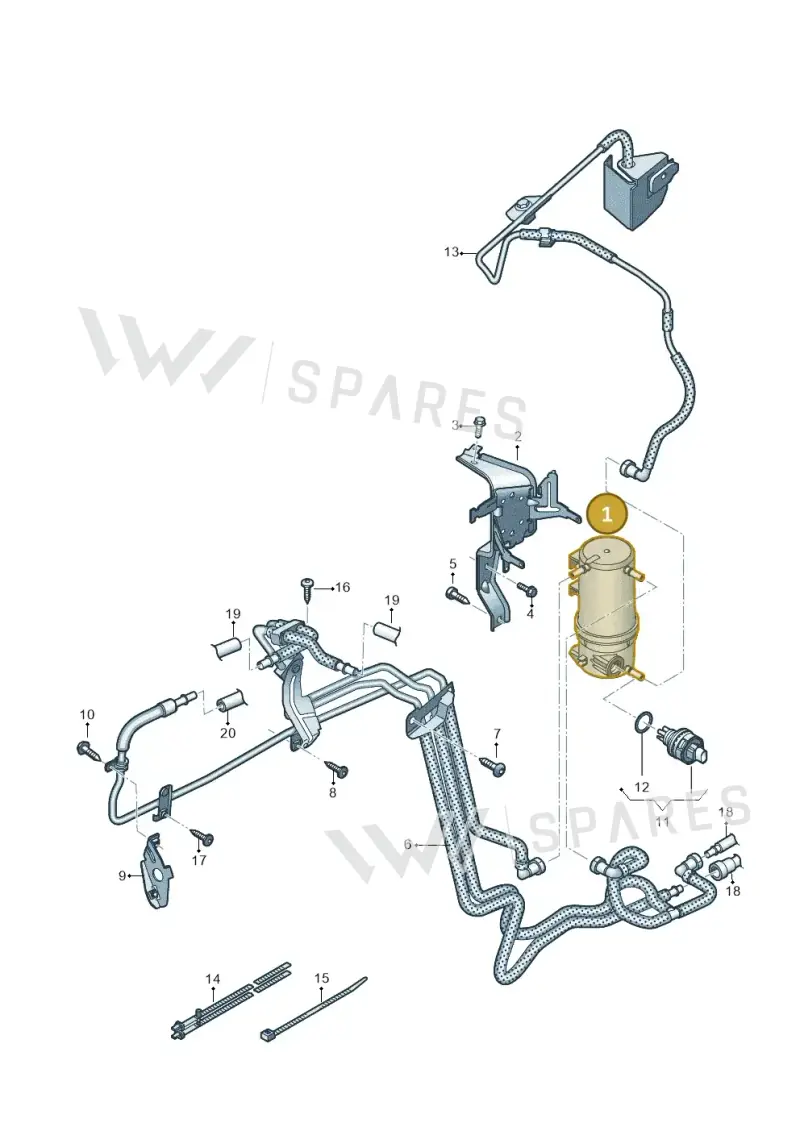 2H6127401C — Volkswagen Amarok twin cab (2022-) diagram 894127600, position 1