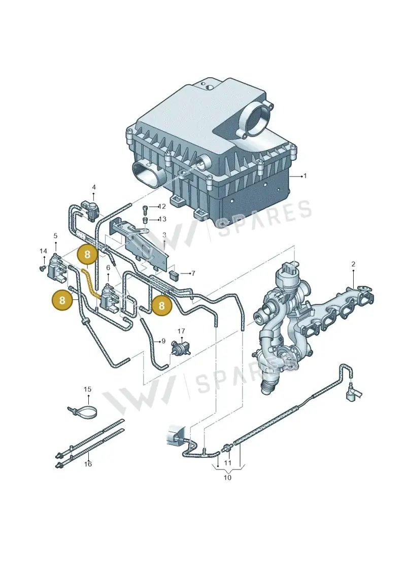 2H6129456C — Volkswagen Amarok twin cab (2022-) diagram 683131550, position 8