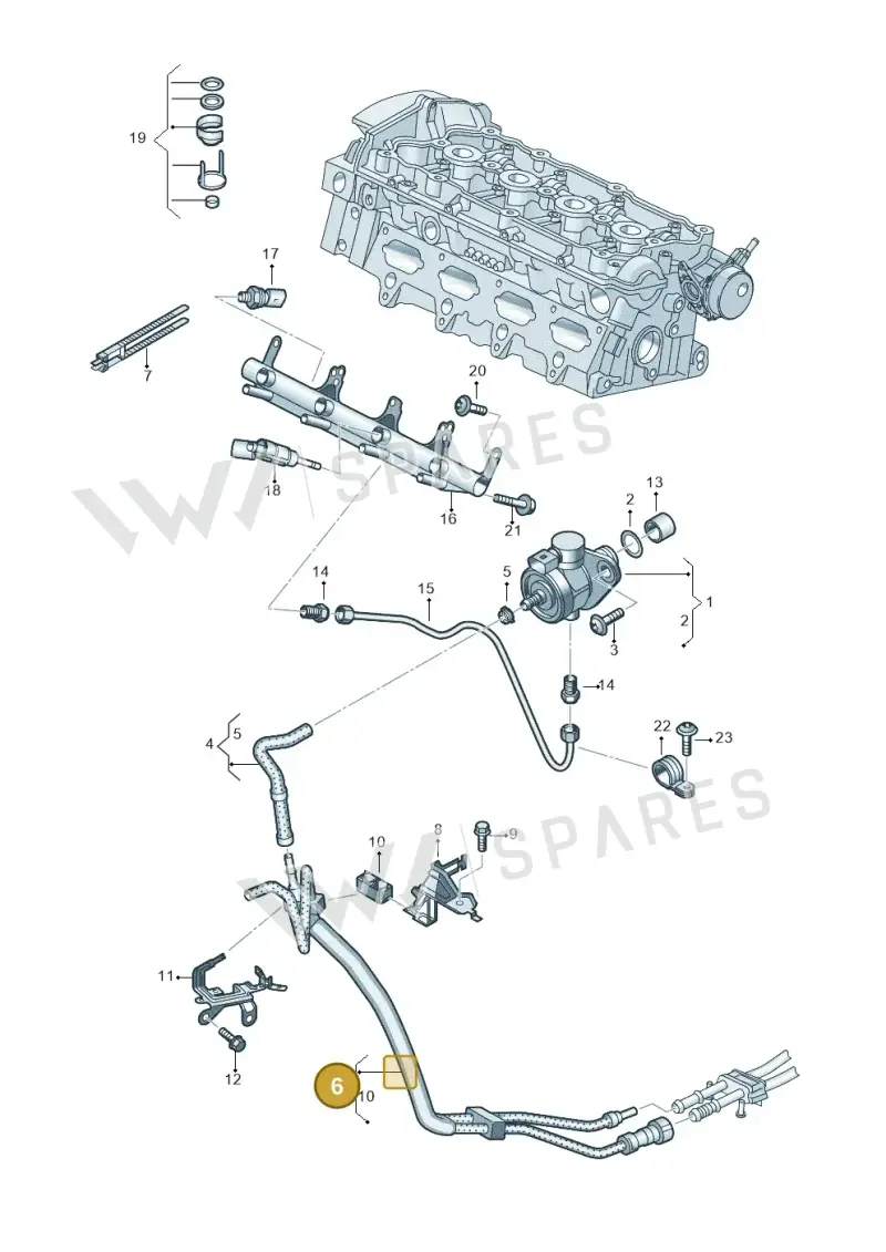 2H6133699 — Volkswagen Amarok twin cab (2016-2022) diagram 683133600, position 6
