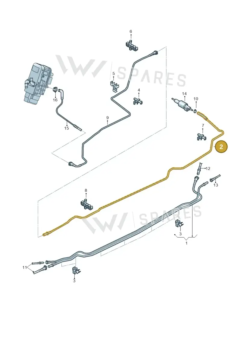 2H6201373 — Volkswagen Amarok twin cab (2022-) diagram 894201250, position 2