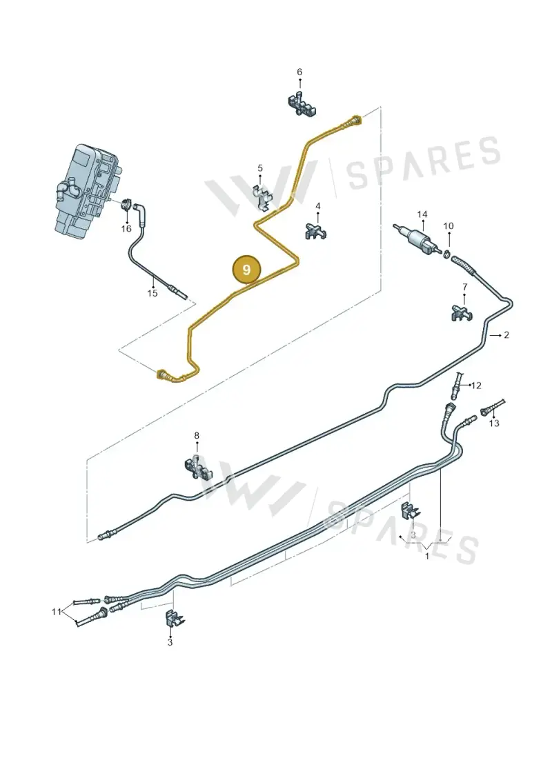 2H6201418C — Volkswagen Amarok twin cab (2022-) diagram 894201250, position 9