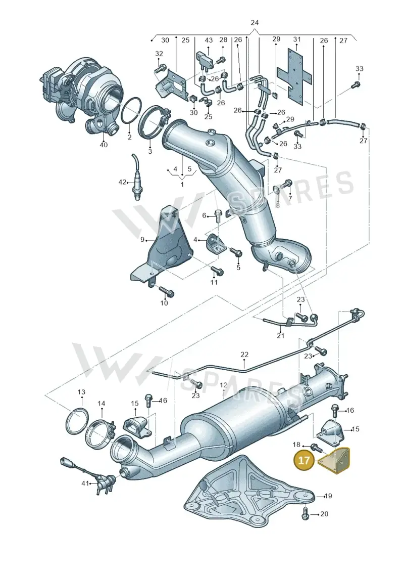 2H6253128C — Volkswagen Amarok twin cab (2022-) diagram 894253480, position 17