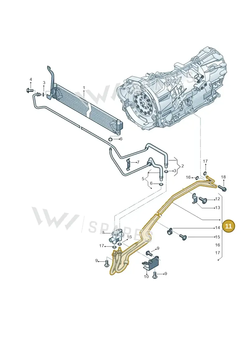 2H6317801 — Volkswagen Amarok twin cab (2016-2022) diagram 894317120, position 11