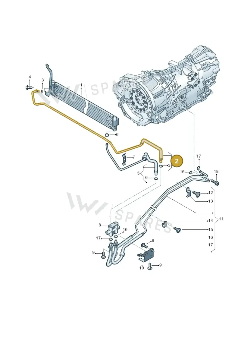 2H6317821 — Volkswagen Amarok twin cab (2016-2022) diagram 894317120, position 2