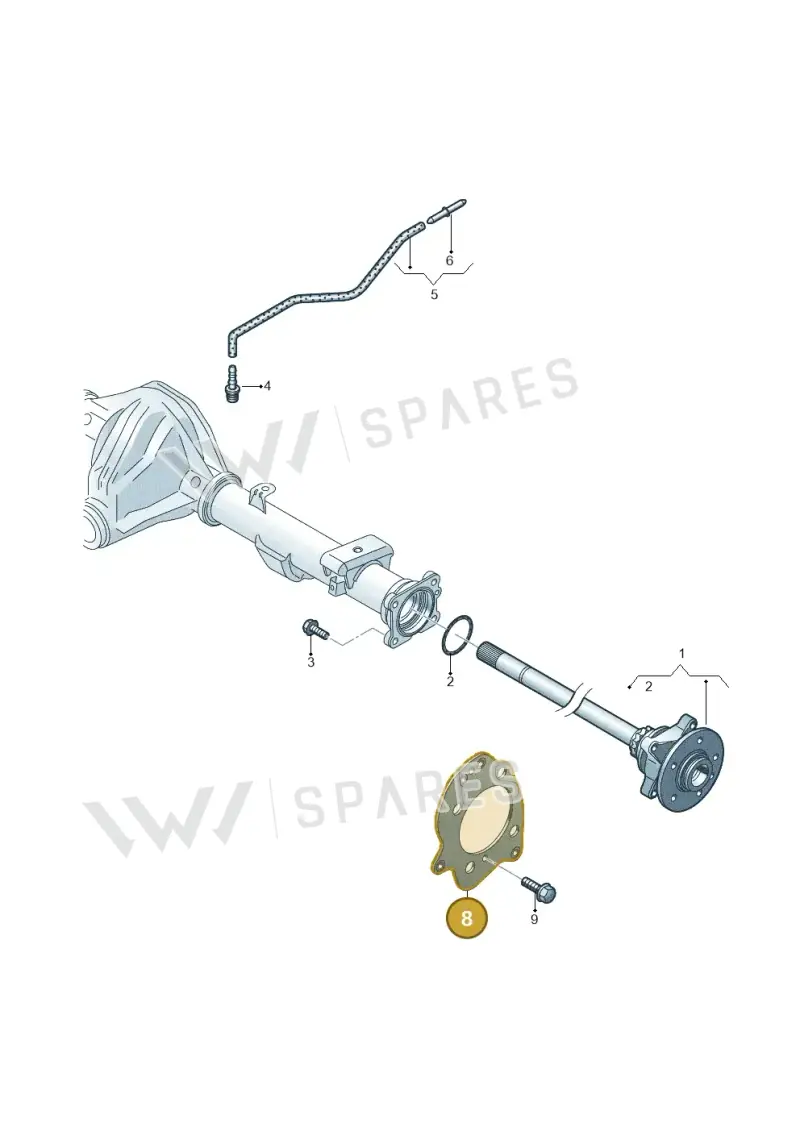 2H6501426 — Volkswagen Amarok twin cab (2022-) diagram 894501100, position 8