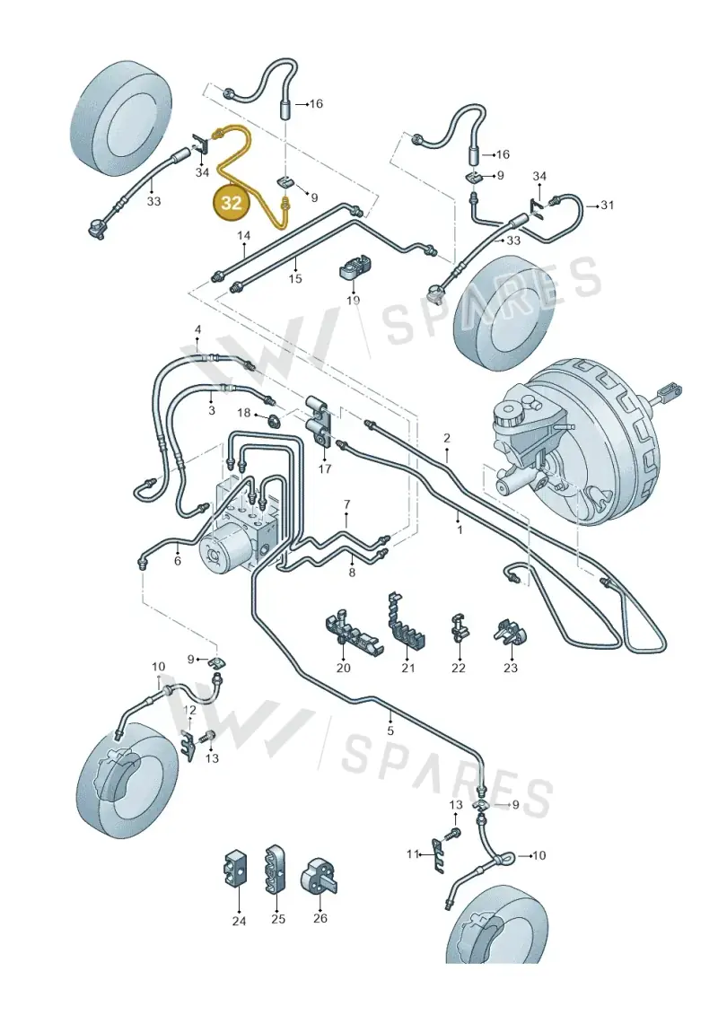 2H6611764A — Volkswagen Amarok twin cab (2022-) diagram 894611220, position 32
