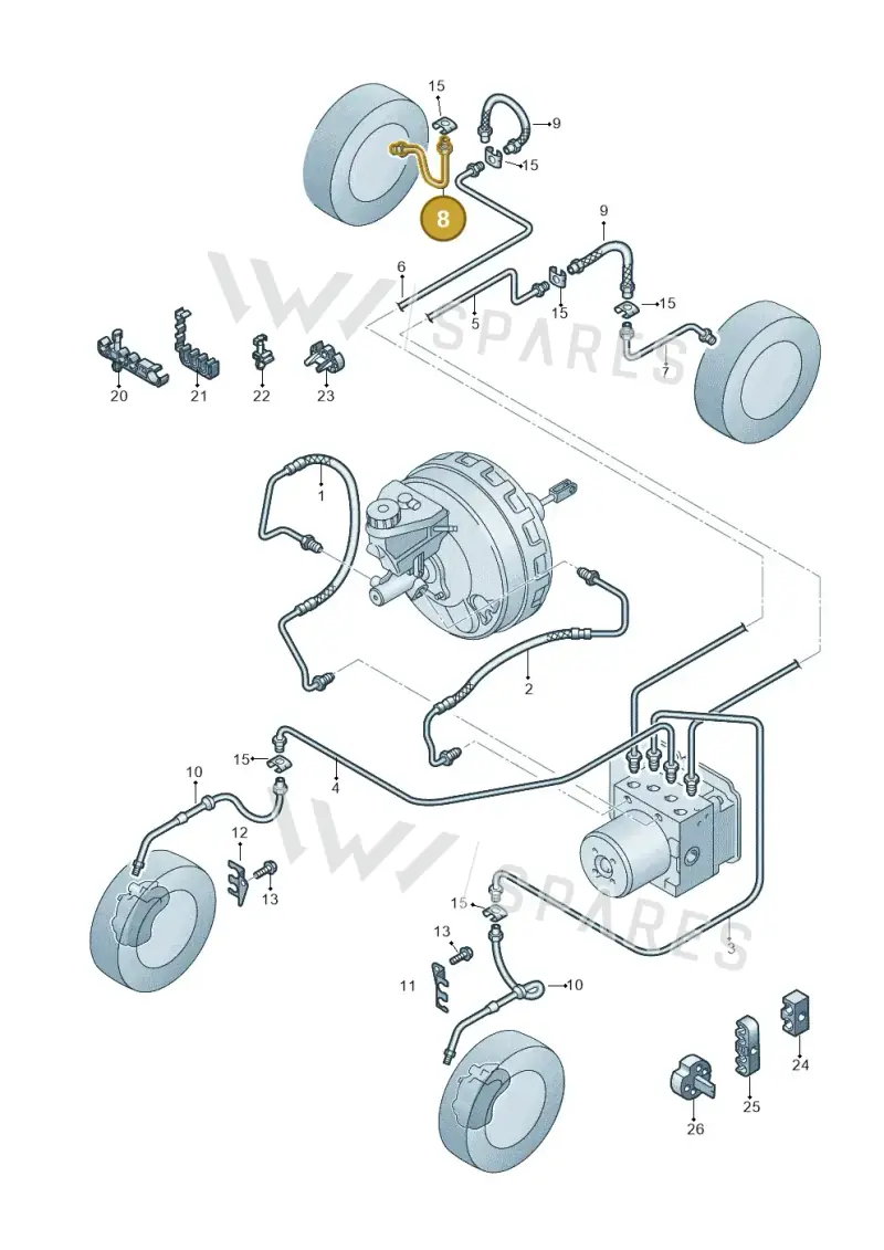 2H6611764A — Volkswagen Amarok twin cab (2022-) diagram 894611200, position 8