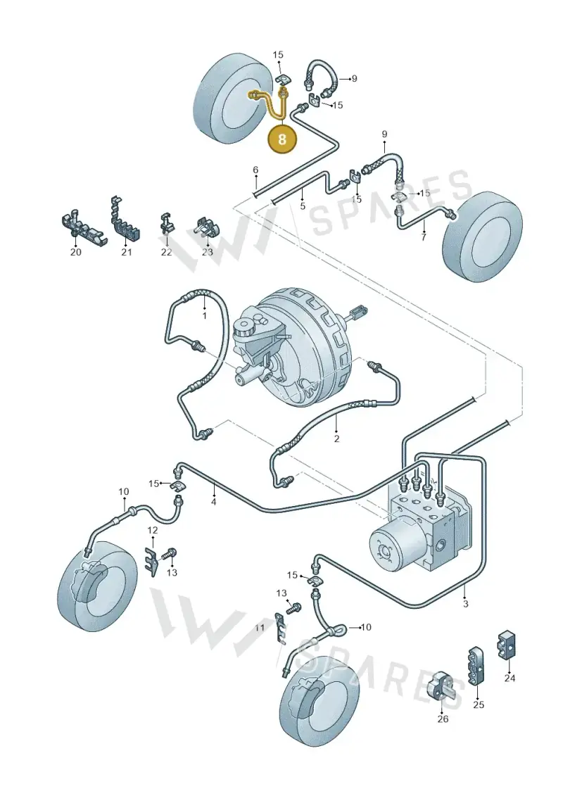 2H6611764 — Volkswagen Amarok twin cab (2022-) diagram 894611200, position 8