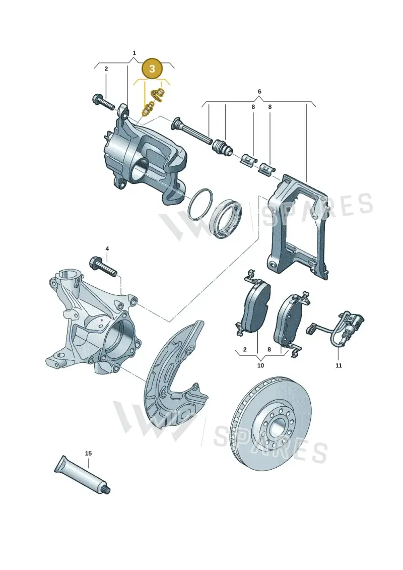 2H6615273 — Volkswagen ID.7 Limousine Pro (2023-) diagram 14b615160, position 3