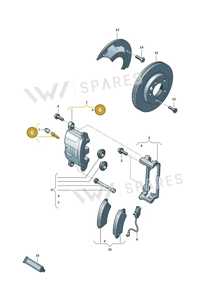 2H6615273 — Volkswagen Transport. multivan (2019-2024) diagram 7fp615000, position 6