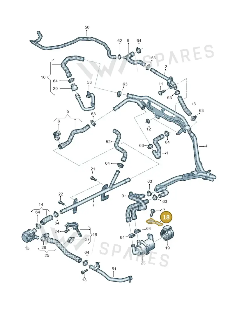 2H6819263 — Volkswagen Amarok twin cab (2016-2022) diagram 894121560, position 18