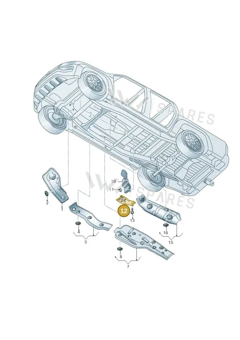 2H6825773A — Volkswagen Amarok (2022-) diagram 894825000, position 12