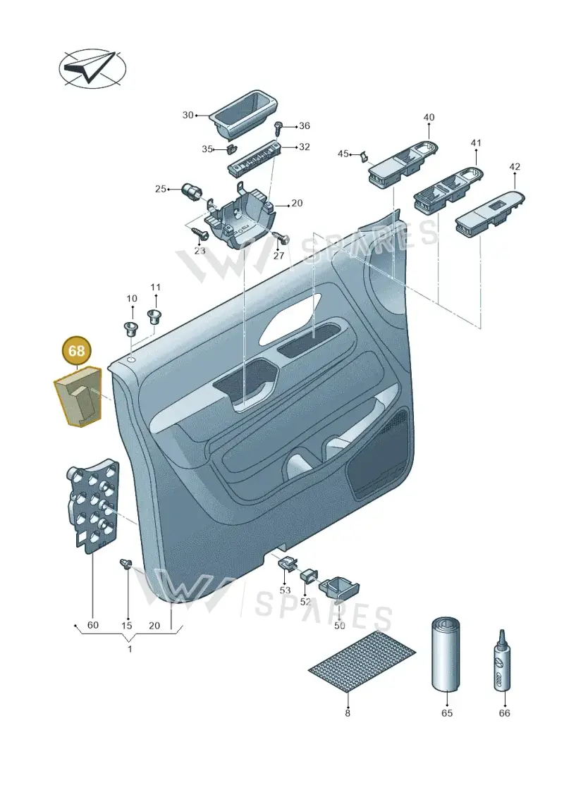2H6867732 — Volkswagen Amarok (2022-) diagram 683867000, position 68