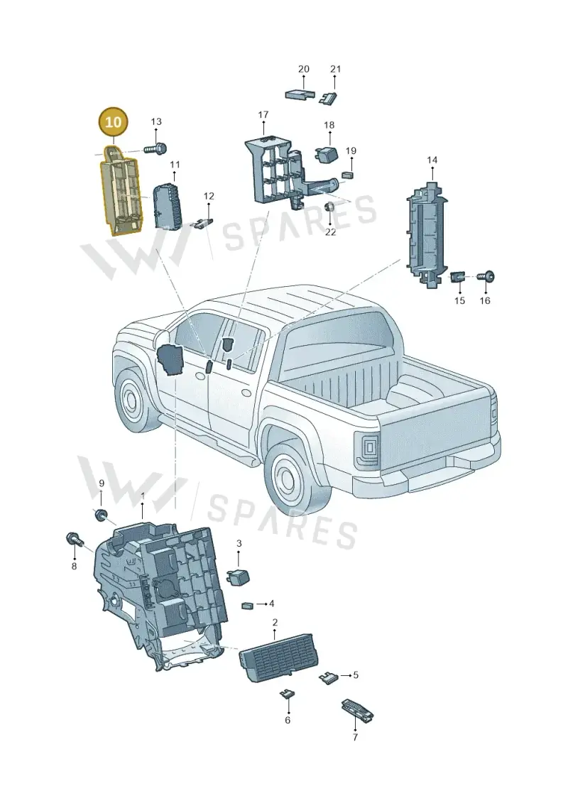2H6941828 — Volkswagen Amarok twin cab (2022-) diagram 894937000, position 10