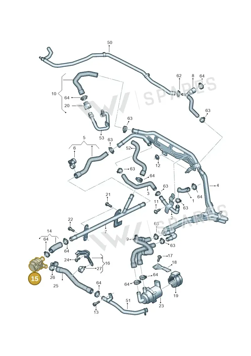 2H6965567 — Volkswagen Amarok twin cab (2022-) diagram 894121530, position 15