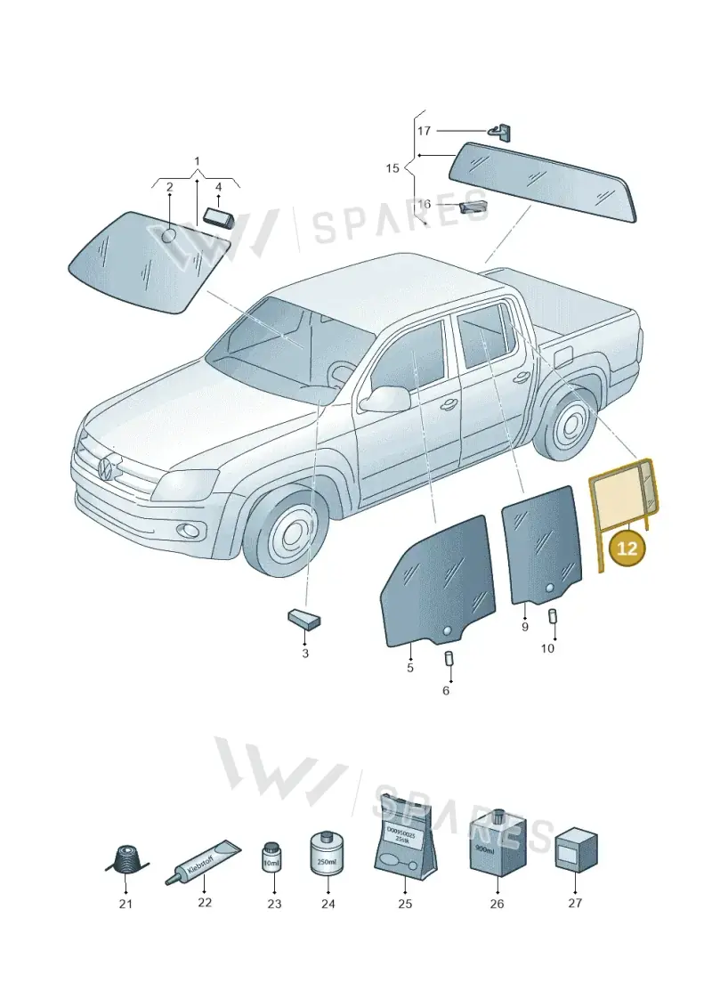 2H7845213T — Volkswagen Amarok (2022-) diagram 683845000, position 12
