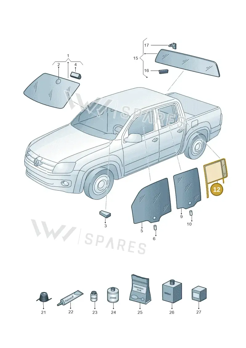2H7845214T — Volkswagen Amarok (2022-) diagram 683845000, position 12