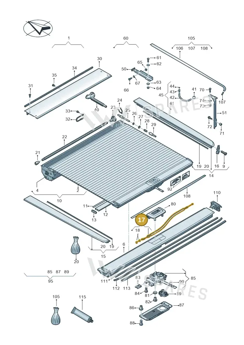 2H7860775 — Volkswagen Amarok twin cab (2022-) diagram 894860090, position 17