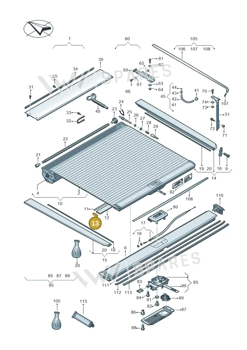 2H7861331 — Volkswagen Amarok twin cab (2022-) diagram 894860090, position 13