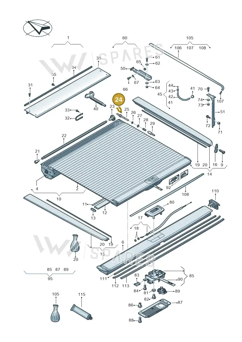 2H7861379 — Volkswagen Amarok twin cab (2022-) diagram 894860090, position 24