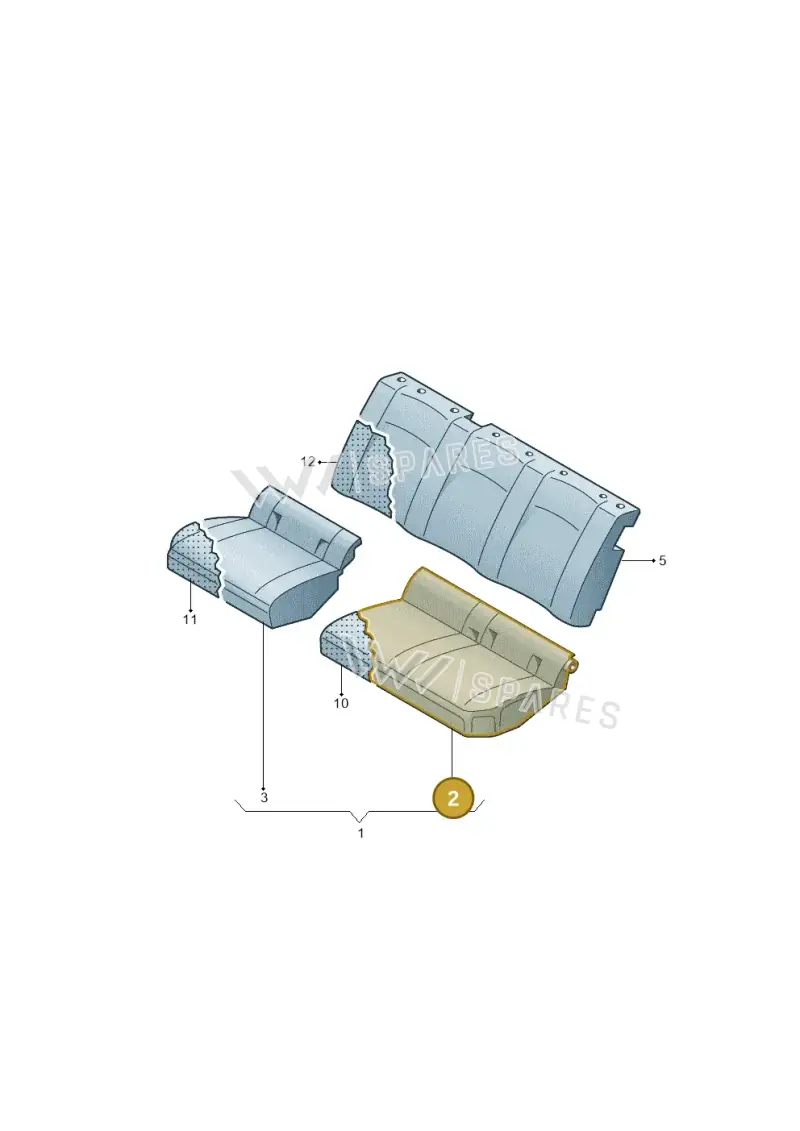 2HH885405MG0F — Volkswagen Amarok twin cab (2012-2016) diagram 749885900, position 2
