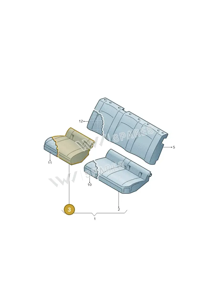 2HH885406LL0T — Volkswagen Amarok twin cab (2012-2016) diagram 749885900, position 3