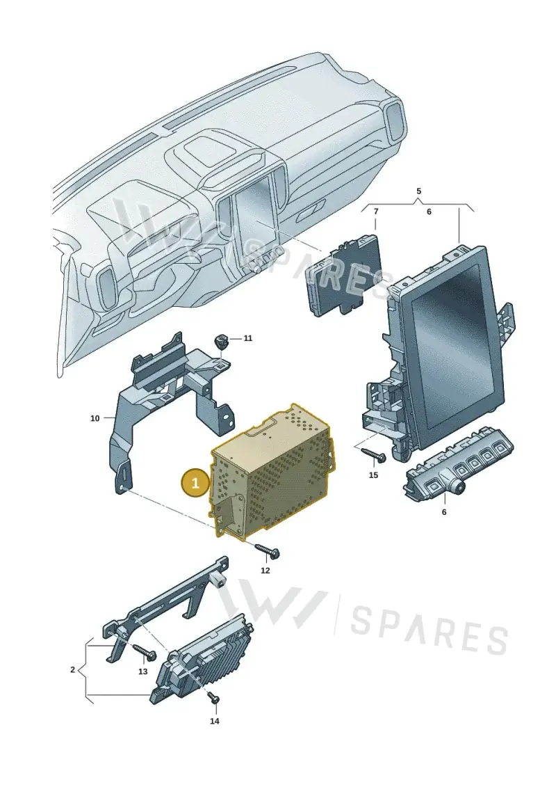 2HJ035195AG — Volkswagen Amarok (2022-2025) diagram 2hb035100, position 1