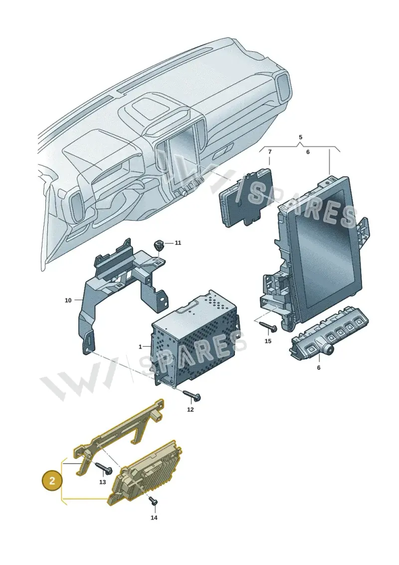 2HJ035820ES — Volkswagen Amarok (2022-2025) diagram 2hb035100, position 2
